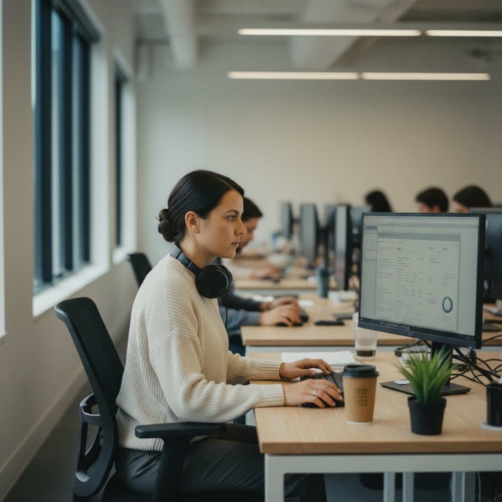Trust and safety reviewer at a tech company reviewing member reports