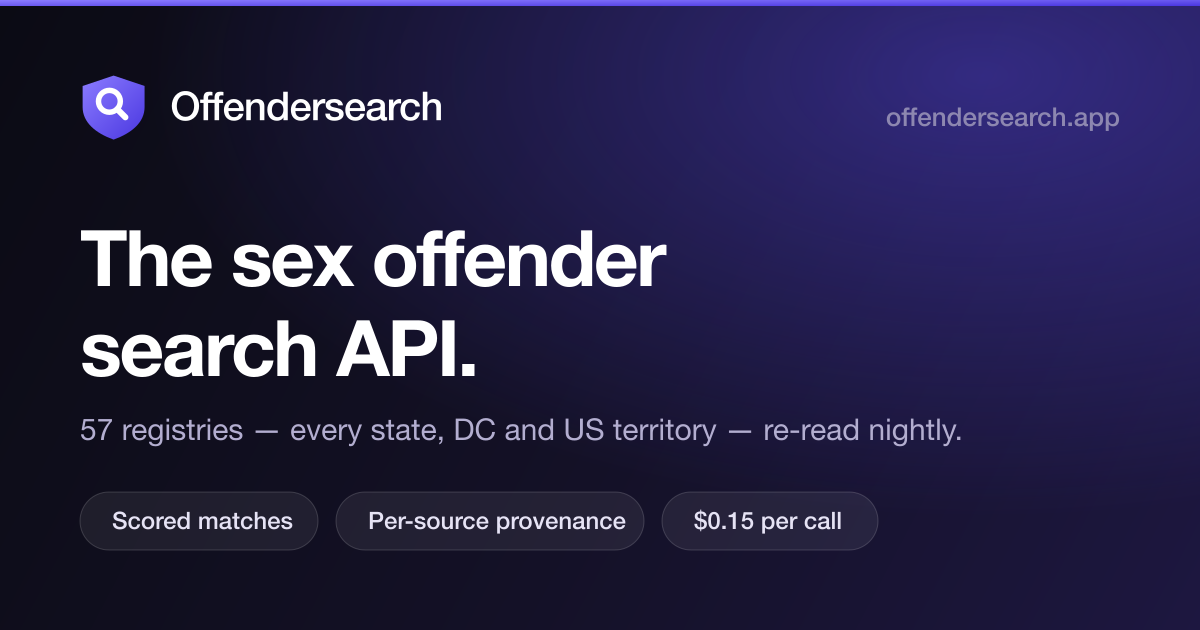 Offendersearch API logo